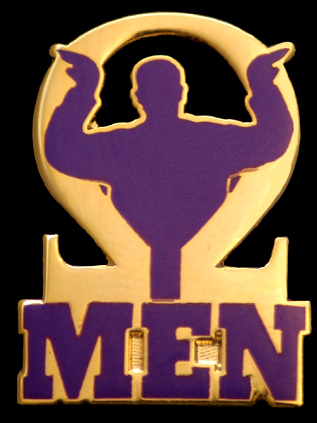OMEGA PSI PHI Men Pin w/ Butterfly Clasp - FO